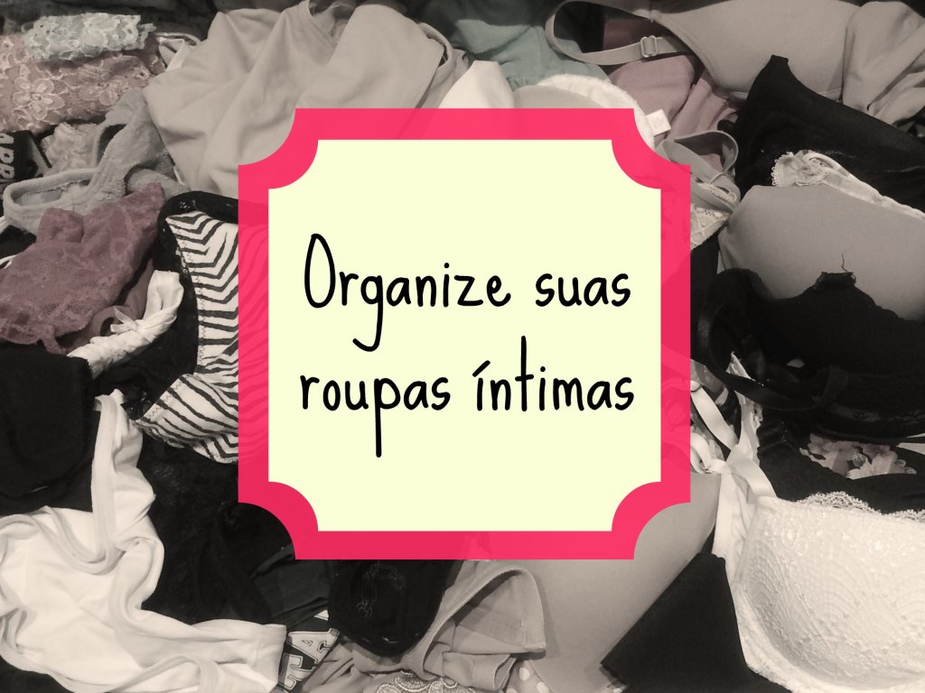 Organizando roupas íntimas {Blog Divirta-se Organizando}