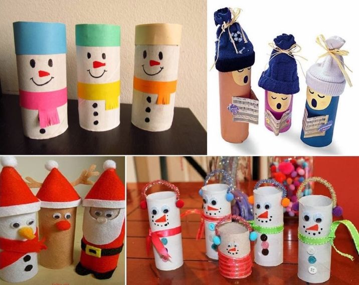 Decoração de Natal com rolinhos de papel higiênico | Blog Divirta-se Organizando