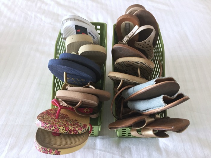 Como guardar sapatilhas e rasteirinhas | Blog Divirta-se Organizando