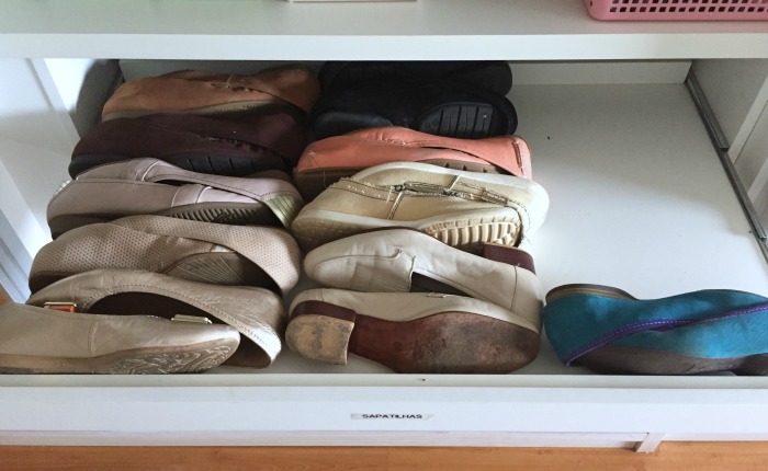 Como guardar sapatilhas e rasteirinhas | Blog Divirta-se Organizando