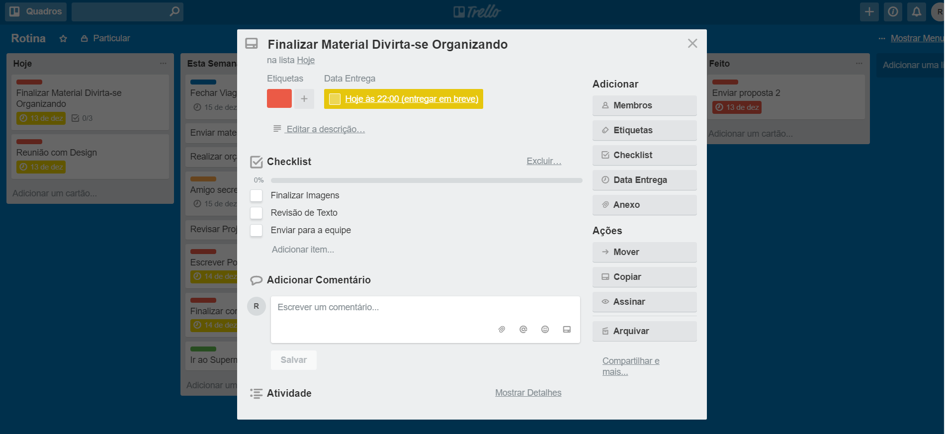 Trello Divirta-se Organizando